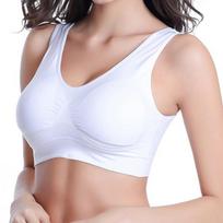 S~6XL Women Plus Size Zero Button Bra Yoga Bra Sports Bra Seamless Adjustment Bra Top Cover Bra Comfortable Breathable Wire Underwear S