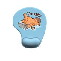 Non-Slip Cartoon Animal Mouse Pad Soft Ergonomic Comfortable Wrist Rest Silicone Smooth Surface Desktop Wrist Support Computer