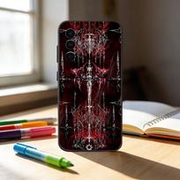 C-Cyber Sigil Cross Phone Case For Samsung S25,S24,S21,S22,S23,S30,Ultra,S20,Plus,Fe,Note,10,9,5G Black Cover Samsung S26Plus
