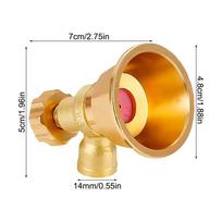 Hose Sprayer Nozzle Heavy Duty High Pressure Adjustable Garden Spray Nozzle Hose Attachment for Plant Watering Seedling geltona
