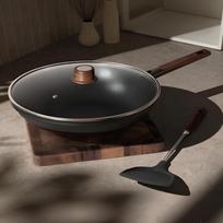DESLON Blue Diamond Series 32cm Non-stick Wok Set with Spatula
