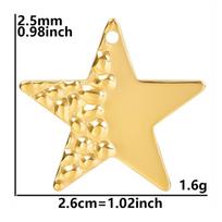 Multistyle Gold Color Irregular Geometry Bulk Charms For Earrings Making Supplies 304 Stainless Steel Pendant DIY Girl Materials