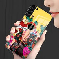 Fashion F-Frida Kahlo Phone Case For Samsung S26 S25 Plus S20 S20 Plus S22 Ultra S23 FE S21 Plus S21 Ultra Glass Cover Samsung S26
