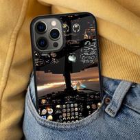 Cool Airplane Cockpit Soft Phone Case for iPhone 17 Air 16e Pro max 15 Pro 13 14 Plus 11 12 MagSafe Magnetic Coque iPhone 17pro max
