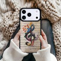 Music Notes fashion Magnetic Phone Case For iPhone 17 16 15 12 13 Pro Max 14 Plus 11 Hard Cover With MagSafe iPhone 16e
