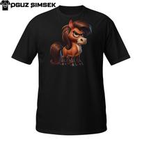 Mad Pony Shirt – Hilarious Angry Cartoon Horse Lover Gift Tee XL