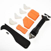 10pcs 3in1 Silicone Caulking Sealant Remover Tool Grout Kit Stainless Steel Head Removal Hand Tools Set Accessories China Mainland