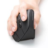 SANWA GMAERGBT11 Ergonomic Vertical Wired Mouse mėlyna spalva