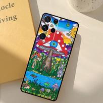 Trippy Psychedelic Mushrooms Phone Case For Samsung Galaxy S25 S20 S21 S22 S23 S24 Ultra S9 S10 Plus S24 FE Cover Shell Galaxy S25