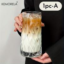 KEMORELA INS 500ML Iced American Coffee Cup Very Suitable for - Whisky Diamond Mug Tea Cup Juice Glass Milk Water Cup Drinkware 401-500ml