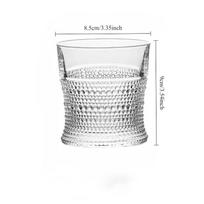 320ml/300ml Relief Water Bottle Multiple Capacity Glass Cups Nordic Style Glass Cup Party Cocktail Glass Transparent Tea Cups 1pcs