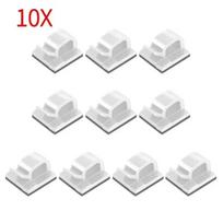 Self Adhesive Cable Clips Cord Management Wire Holder Organizer Clamp Desk Tidy Cable Manager in Car Home Office Clips 10-50Pcs