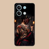 Hannya Girl Samurai Phone Case for POCO F8 F7 F6 F5 F4 F3 F2 Pro GT C75 C71 C65 C61 C40 Pro Ultra Soft TPU Shockproof Cover Poco C40