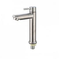 Single Handle Stainless Steel Water Tap Deck Mounted Bathroom Faucet Bathroom Basin Faucet  Balcony Style B
