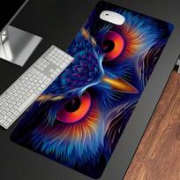 High Definition Owl Pattern Mouse Pad - Large Anti-Slip Computer Mat, Waterproof & Durable Surface 600x300x2mm