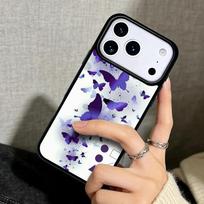 Capa Case for iPhone 17 Air 16 Pro Max 15 Plus 11 13 Mini 14 12 Back Phone Cover butterfly soft iPhone 14 Plus