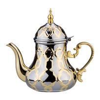 1.4L Stainless Steel Middle East Teapot Arabic Coffee Pot Kettle Golden Silver Tea Pot Mocha Pot Coffee Server