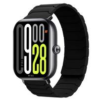 Soft Silicone Strap For Redmi Watch 6/5/4 Magnetic Band Sports Comfortable Bracelet For Xiaomi Band 9 Pro/8 Pro Wristband Correa Redmi Watch 6 juoda