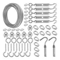 ABBY-Turnbuckles For Cables Wire Trellis Kit Wire Rope Kit For Wire Curtain Hanging System NONE sidabras