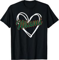 Miami Heart Vintage City Retro Miami Lovers Unisex T-Shirt S