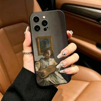Johannes Vermeer Art Phone Case For iPhone 17,16,15,14,13,12,11 Pro Max,16/15/14Plus,XS Soft Black Cover iPhone17air