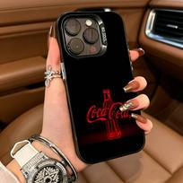 Hot C-Coca Drinks C-Cola Phone Case For iPhone 17,16,15,14,13,12,11 Plus Pro Max Colored Silver Phone Case iPhone16Plus
