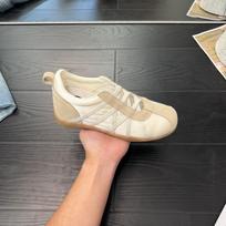 German training shoes women's small height increase platform CM ballet style summer casual sports shoes height increase white shoes 35 smėlis