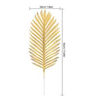 1Set Fake Palm Leaves Artificial Branches Decorative Wedding Jungle Theme Party Photo Props DIY Decorations Artificial Leaves auksinė