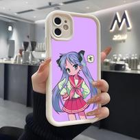 Lucky Star Anime Phone Case For IPhone Air 17 Pro Max 16 E 15 14 Pro Max 13 12 11 Mini Plus Soft Silicone White Cover iPhone 15 Pro