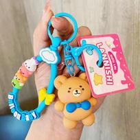 Adorable Resin Balloon Bear Keychain Cute And Creative Strap For Bags And Cars