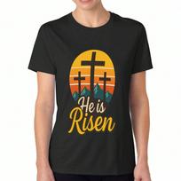 Hawaii Sunset Palm Tree Womens Cotton T Shirt, Premium Cotton Quality Print, Durable, Casual Fashion, Beach Vacation Style Tee, Island Vibes Top, Summ S įvairiaspalvis