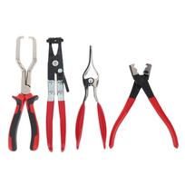 4Pcs Hose Clamp Pliers Car Oil Pipe Separation Pliers Filter Clamp Pliers Professional Auto Repair Tools Labor-Saving Design A2