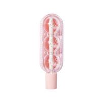 Mini Built-in Straw Ice Cube Mold Cat Paw Reusable Popsicle Ice Cream Maker Frozen Candied Hawthorn Ice Cube Tray Summer rožinė