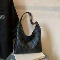 Lazy Style Faux Leather Tote Bag for Women Large Capacity Bucket Shoulder Handbag juoda
