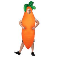Juokingas morkos kostiumas, suaugusiems One size fits all adults oranžinė