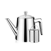 2 in 1 Stainless Steel Long Spout Teapot Large Capacity with Filter Hotel Teapot Rustproof Mirror-like Tea Kettle