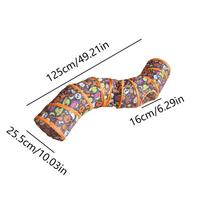 Cat Toys Tunnel Halloween Tube Tent For Kittens Foldable Fun Tube Tent Interactive Pet Hideaways For Puppy Bunny Ferrets Hamster
