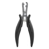 ABBY-Hair Extension Pliers, Stainless Steel Non Slip Handle Hair Extension Wig Tools juoda