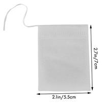 ABBY-500Pcs Teabags String Heat Seal Paper Loose Tea Bag Organizer Tools Storage Bags NONE balta