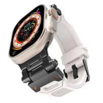 TPU Sports Rubber Band For Apple Watch Ultra 2 49mm 45mm 44mm 42mm Soft Silicone Strap For iWatch Series 9 8 7 6 5 4 se Bracelet For 42 44 45 46 49mm