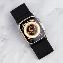 Nylon Elastic Strap For Apple watch Ultra 2 49mm Wide Braided Loop Adjustable Band iWatch 9 8 7 6 5 4 SE 45mm 41mm 44mm 40mm 49mm juoda
