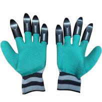 Garden Gloves With Claws Work Gloves Dig Soil, Sand, Plant Flowers, Pull Weeds, Grow Vegetables Stab-Proof Gardening Gloves Superwear-resistantclawedgloves[greygreen]
