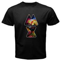 Coldplay Mylo Xyloto Mx Logo Rock Band juodi marškinėliai S