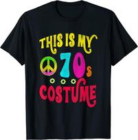 This is My 70s Costume Groovy Peace Halloween Unisex T-shirt S