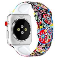 Printed band For Apple Watch ultra 49mm series 8 7 41mm 45mm44mm 40mm 42mm 38mm silicone sport bracelet iwatch 6 5 4 3 Se strap 38mm 40mm 41mm