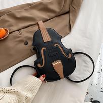 Vargonų gitara per petį nešiojama rankinė Personalizuota smuiko retro kuprinė One Size juoda