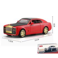 1:24 Rolls-Royce Sweptail Alloy Car Model Diecasts & Toy Vehicle Metal Toy Car Model Collection Simulation Sound Light Kids Gift raudona