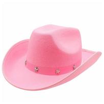Cowboy Hat Fedora Cowgirl Hat For Bridal Party Bachelorette Party Hats Cowgirl Hat Bridal Party Props 1 rožinė