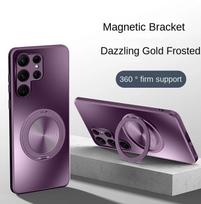 Magnetic Magsafe Case for Samsung Galaxy s26 s25 S24 S23 S22 Ultra Stand Shockproof Hard Matte Ring Holder Protective Back Cover Galaxy S26 Edge
