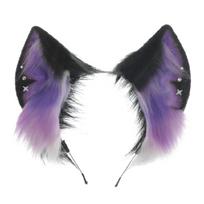 Wolf Ear Hairband Animation Maid Hairhoop Halloween Dress Up Party Hair Decors 1